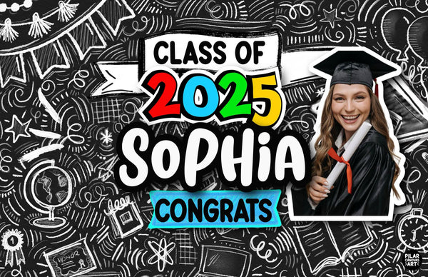 Personalized Banner Graduation With Picture