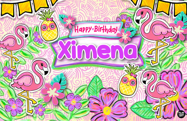 Personalized Party Banner Hawaii 2