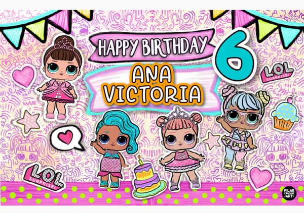 Personalized Party Banner LOL Surprise