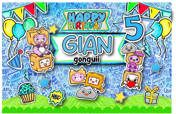 Personalized Party Banner Lanky Box
