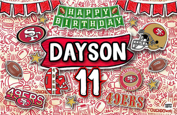 Party Banner Football 49ers 2