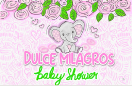Personalized Party Banner Baby Shower Elephant