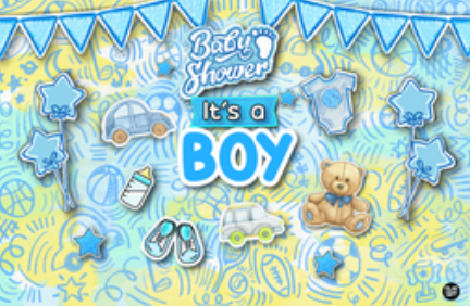 Personalized Party Banner Baby Shower Boy