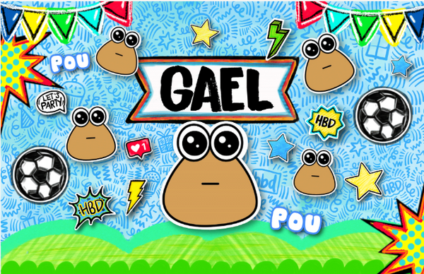 Personalized Party Banner Pou