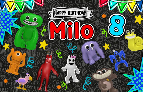 Personalized Party Banner Garten of Banban