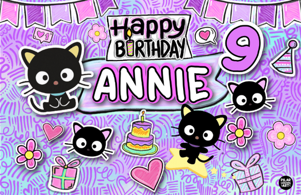 Personalized Party Banner Chococat