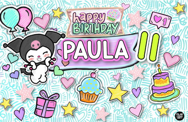 Personalized Party Banner Kuromi 3