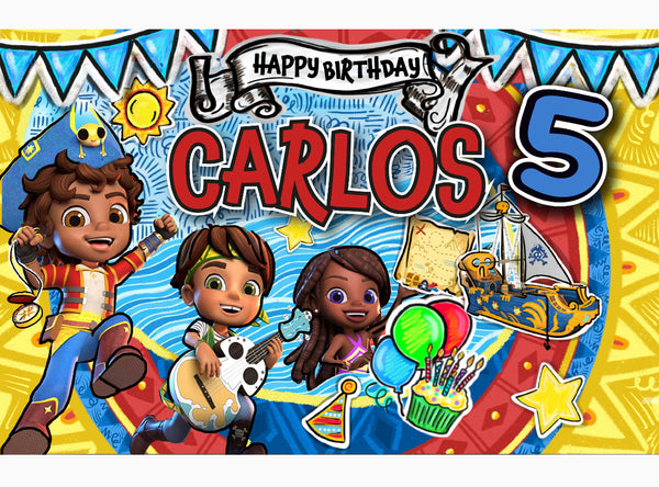 Personalized Party Banner Santiago of the Seas