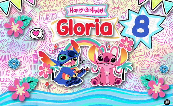 Personalized Party Banner Stich 4