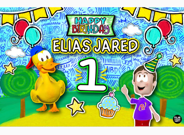 Personalized Party Banner Patito Juan