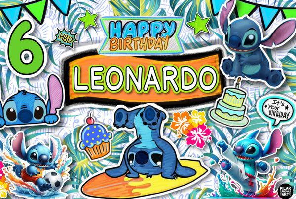 Personalized Party Banner Stich 5