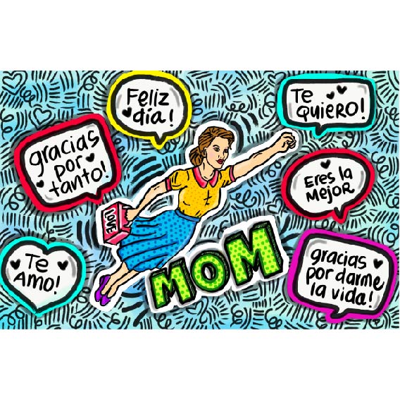 super Mom - Pilar Canovas Art