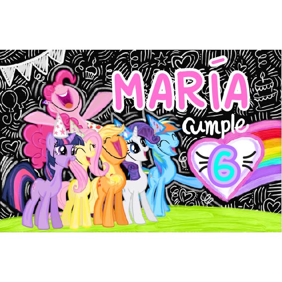 Personalized Party Banner Ponys 2