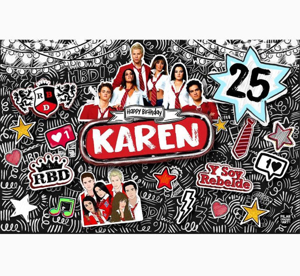 Personalized Party Banner RBD
