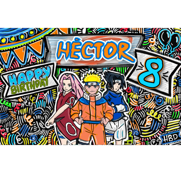 Personalized Party Banner Naruto 2