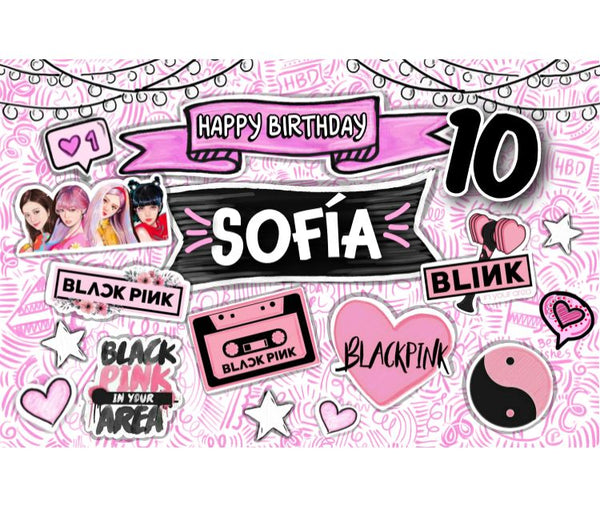 Personalized Party Banner Blackpink