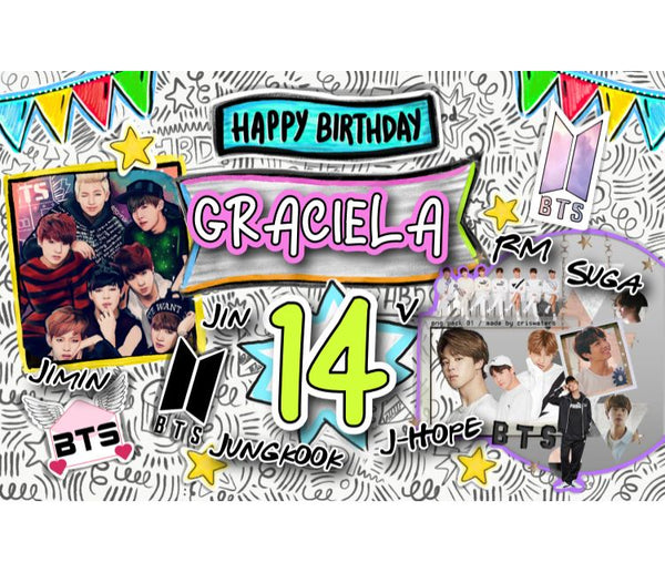 Personalized Party Banner BTS