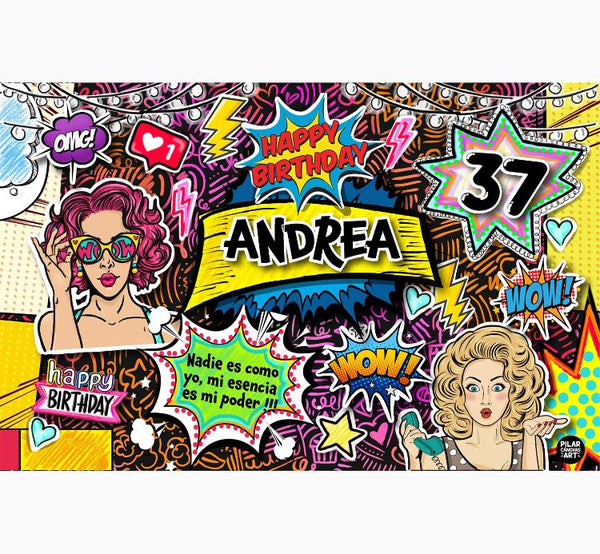 Personalized Party Banner Comic