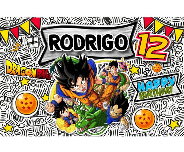 Personalized Party Banner Dragon Ball Goku 1