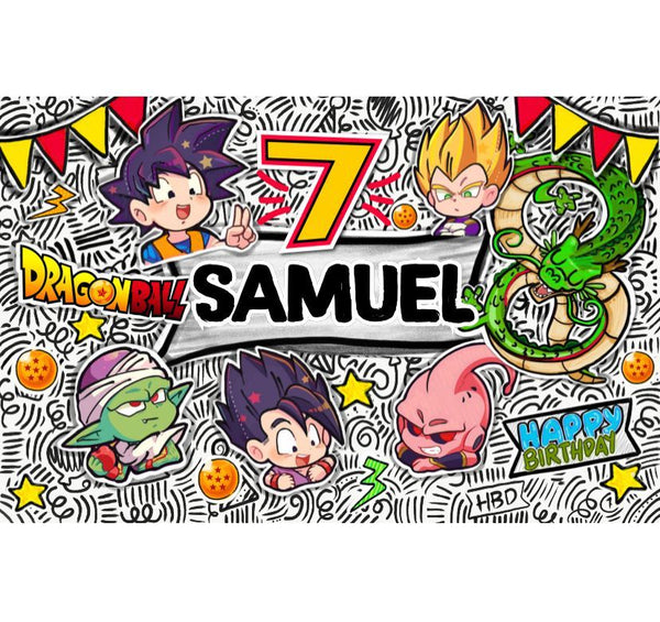Personalized Party Banner Dragon Ball Goku 3