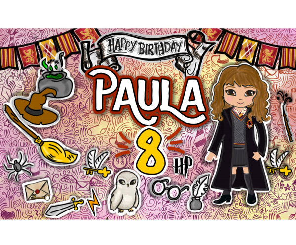 Personalized Party Banner Harry Potter 2