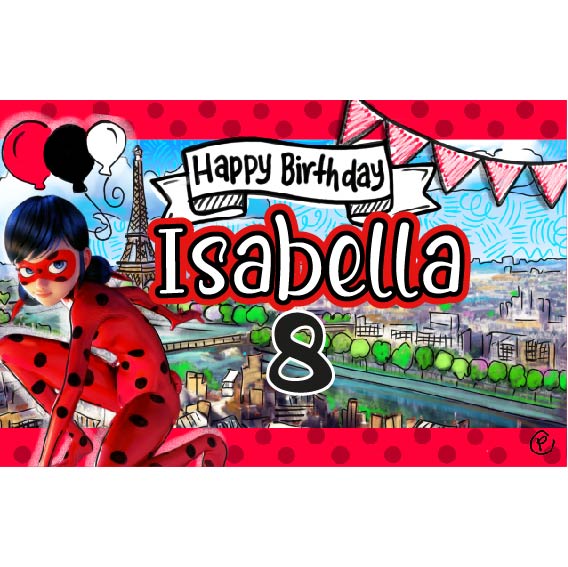 Personalized Party Banner Ladybug 1