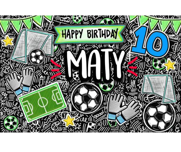 Personalized Party Banner Soccer Goalie