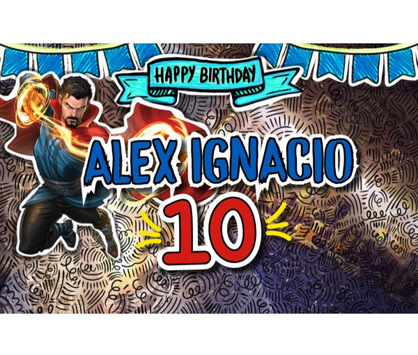 Personalized Party Banner Dr Strange