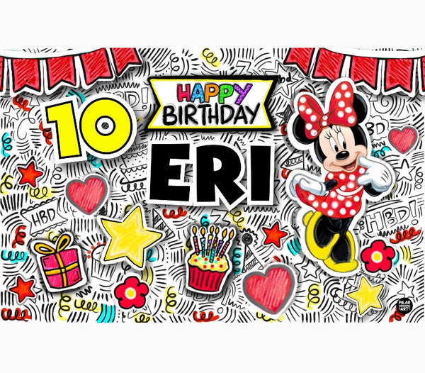 Personalized Party Banner Minnie 6