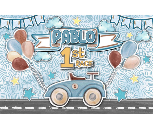 Personalized Party Banner One Year Car