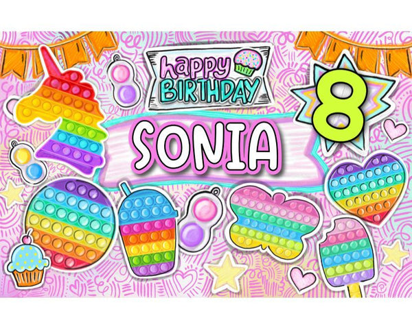 Personalized Party Banner Popit 4