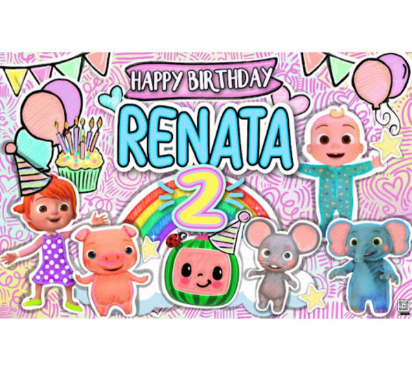 Personalized Party Banner Cocomelon 2