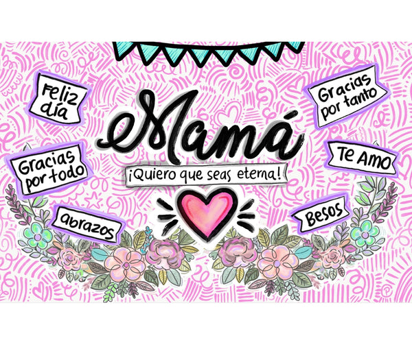 Personalized Party Banner Mother Messages 1