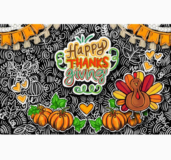 Personalized Party Banner Thanksgiving 1