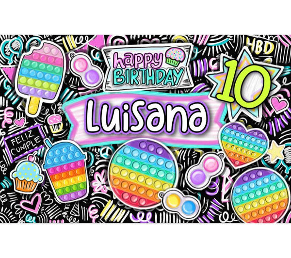 Personalized Party Banner Popit 3