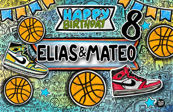 Personalized Party Banner Basketball 2