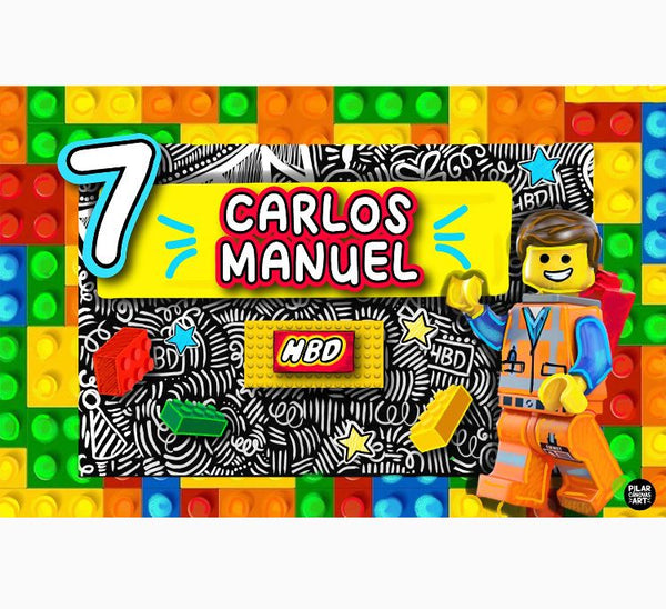 Personalized Party Banner Lego 3