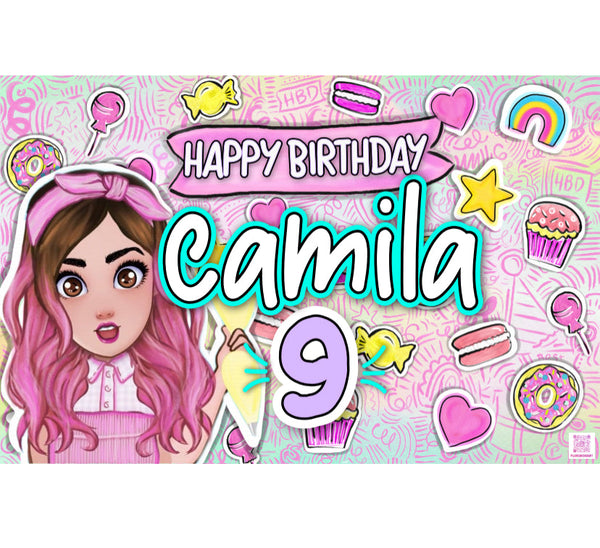 Personalized Party Banner Mis Pastelitos 2