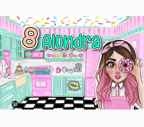 Personalized Party Banner Mis Pastelitos 3