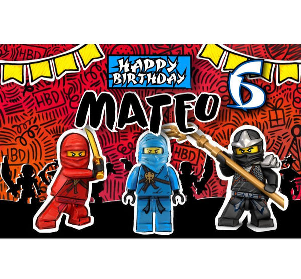 Personalized Party Banner Ninjago